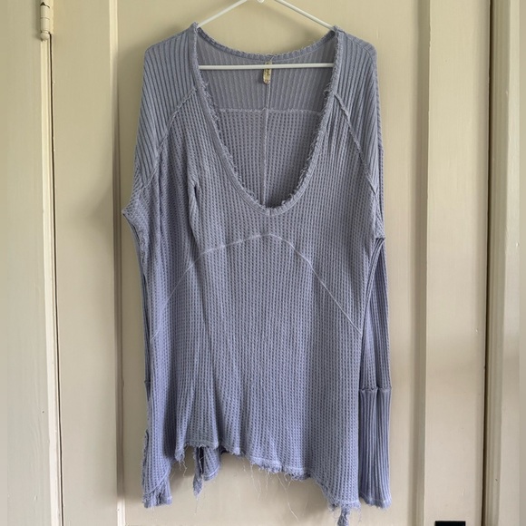 Free People Lavender Long Sleeve Top, Size M - Picture 1 of 5
